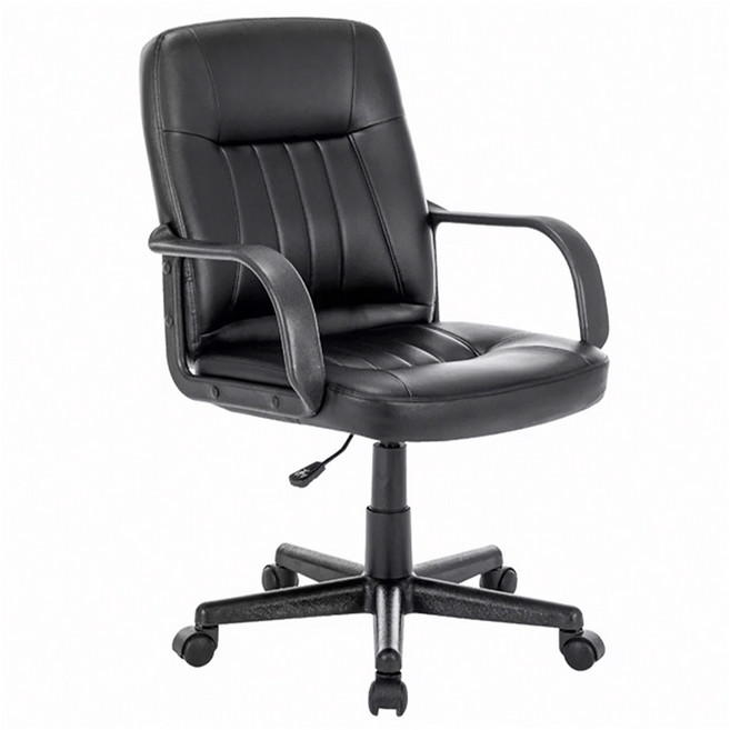 E-home 雷恩斯可調式扶手電腦椅 EFC021A-blk 10kg, 黑色