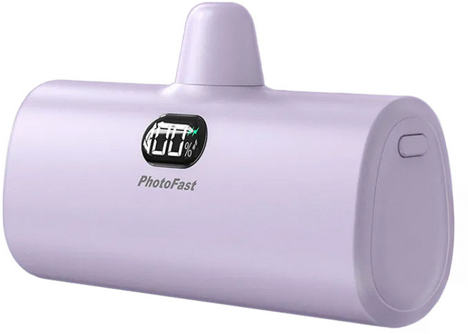 PhotoFast 銀箭資訊 PD快充 口袋行動電源 5000mAh TypeC, PB2600, 薰衣草奶茶紫