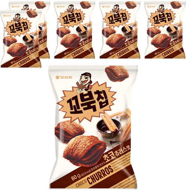 ORION 好麗友 烏龜脆片 巧克力口味, 80g, 6包