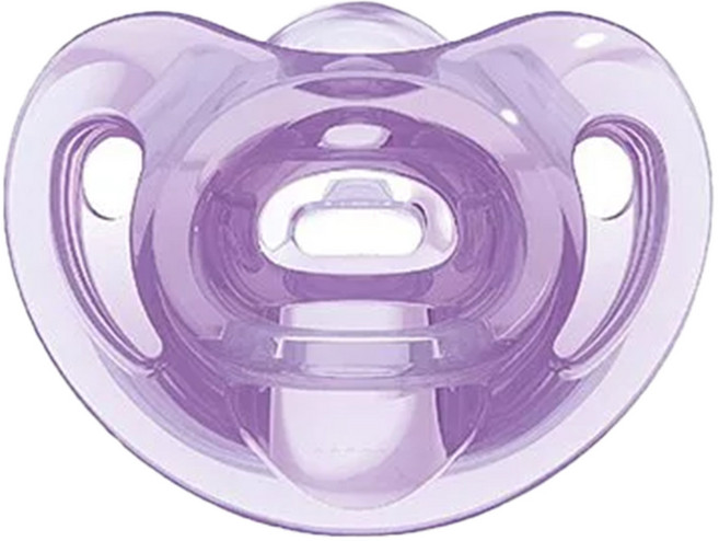 NUK SENSITIVE全矽膠安撫奶嘴, 6~18個月, 紫色, 1個