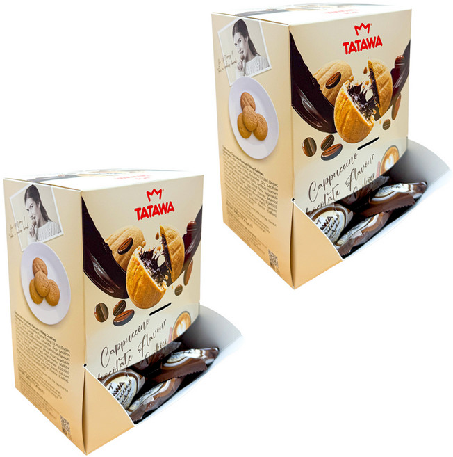 타타와 카푸치노 초콜릿맛 필링 쿠키 50p, 500g, 2개