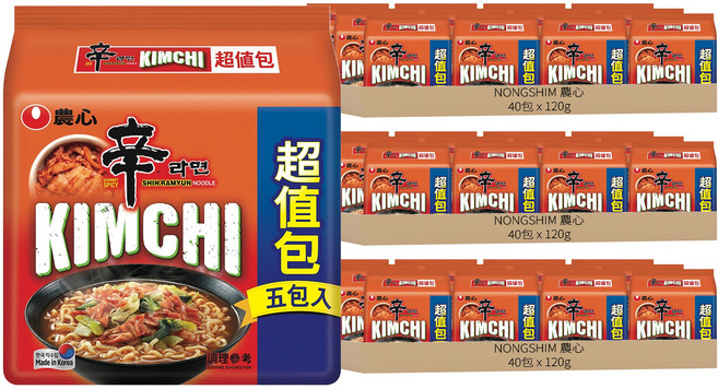 NONGSHIM 農心 辛拉麵 辛辣白菜風味拉麵 120g, 120包