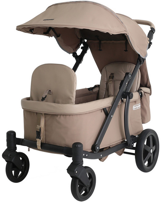 폼포라 N2 접이식 유아용 웨건, 초코 브라운