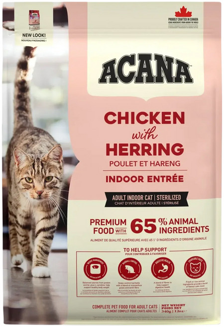 ACANA 愛肯拿 室內開胃貓糧, 放養雞肉 + 鯡魚 + 蔓越莓, 340g, 1包
