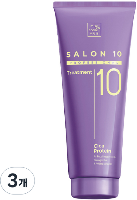 미쟝센 살롱 10 프로페셔널 시카 프로틴 트리트먼트, 3개, 215ml