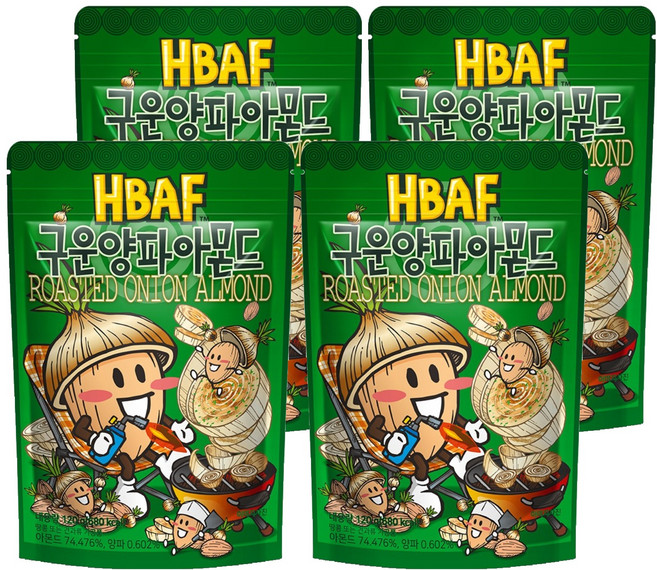 바프 구운양파 아몬드, 120g, 4개