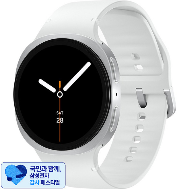 [삼성 감사 페스티벌] 삼성전자 갤럭시워치 8 스마트워치 SM-L320N, 실버, 40mm, 블루투스