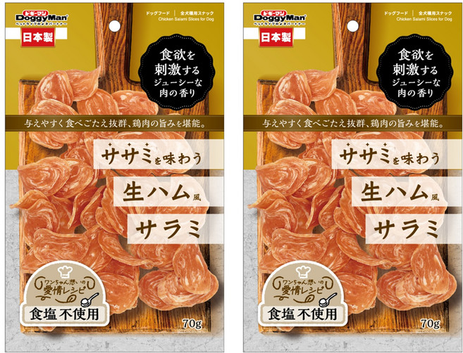 DoggyMan 多格漫 火腿腸切片, 雞肉口味, 70g, 2包