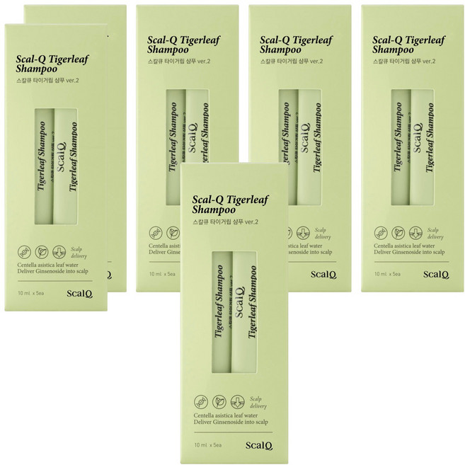 스칼큐 타이거립 기능성 샴푸 스틱 허브 시트러스향, 50ml, 6개