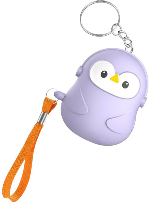 馬特洪峰 防身企鵝迷你警報器 紫色, 1個