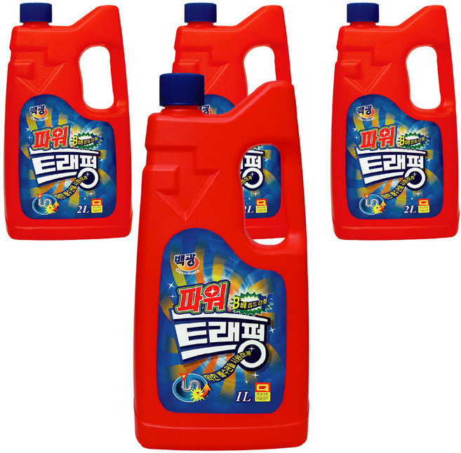 백광 트래펑 배수구세정제, 2L, 4개