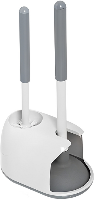 생활백서 변기 클리너 뚫어뻥 + 솔 일체형 세트, 혼합색상