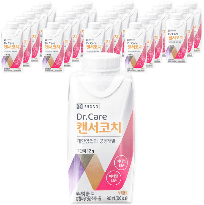 종근당건강 닥터케어 캔서코치 환자영양식, 200ml, 24개