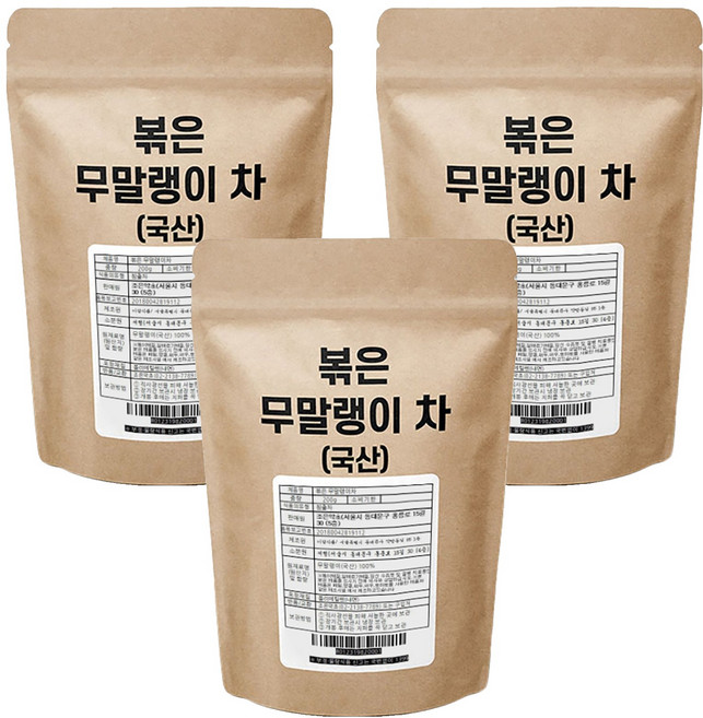 조은약초 볶은 무말랭이 차, 200g, 1개입, 3개