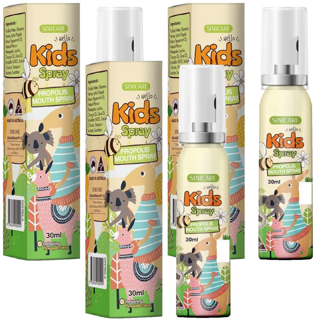 Sinicare兒童蜂膠噴霧, 3個, 30ml