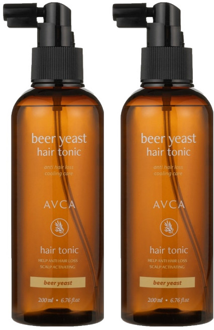 아브카 두피케어 탈모증상완화 맥주효모 헤어토닉, 200ml, 2개