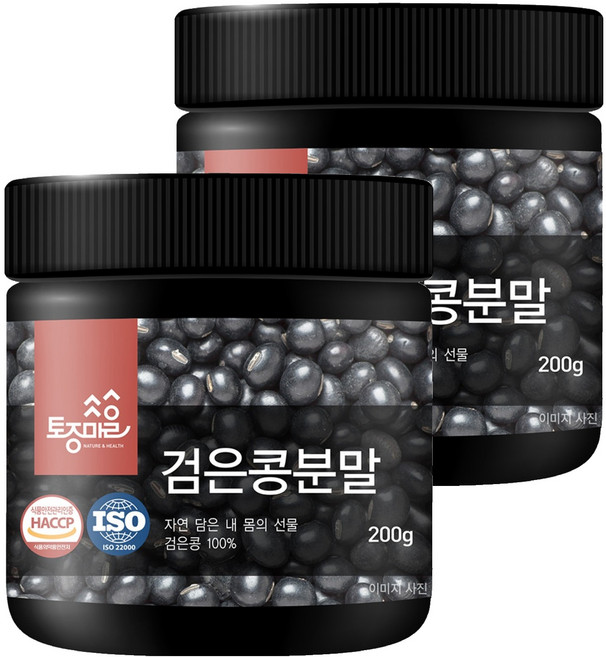 토종마을 검은콩 분말, 2개, 200g