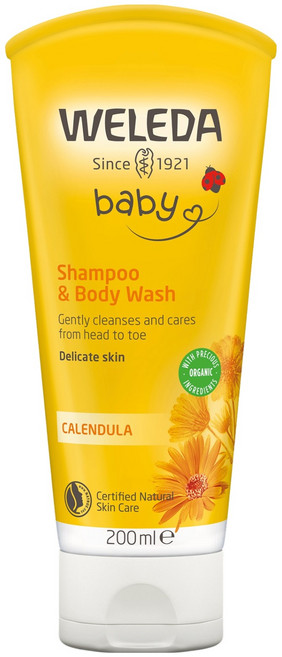 WELEDA 薇蕾德 金盞花兒童洗髮沐浴露 Calendula, 200ml, 1條