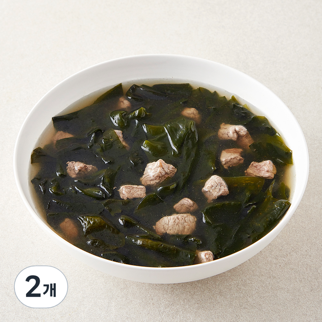 간편한식 한우완도미역국, 220g, 2개