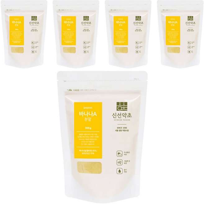 신선약초 바나나A분말, 300g, 5개