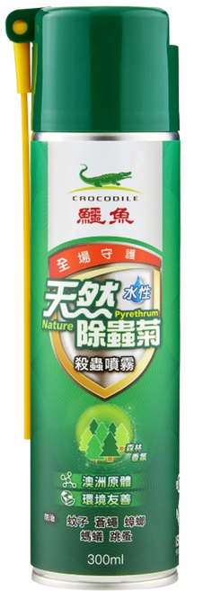 鱷魚 除蟲菊水性殺蟲劑, 300ml, 1瓶