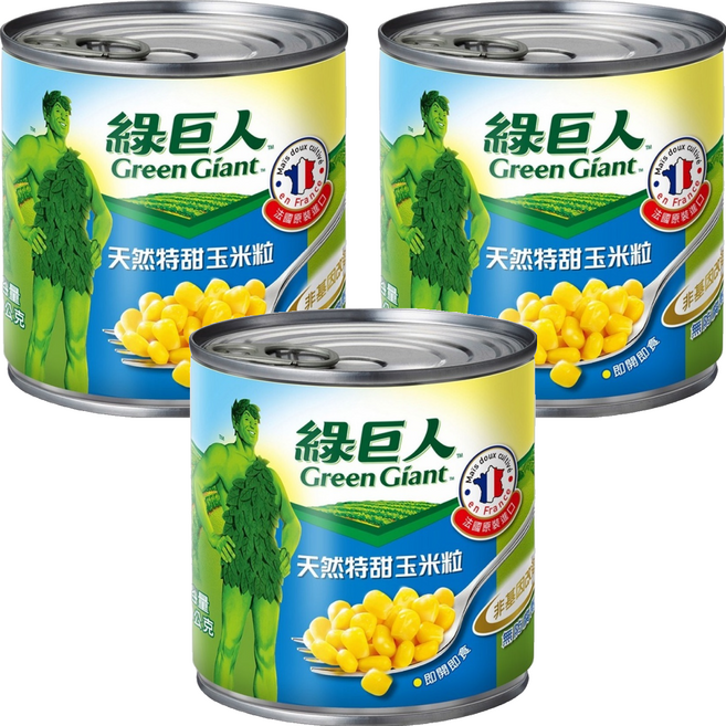 Green Giant 綠巨人 天然特甜玉米粒, 340g, 3罐