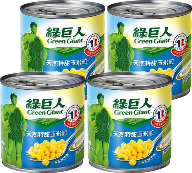 Green Giant 綠巨人 天然特甜玉米粒, 340g, 4罐