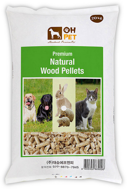 오펫 흡수형 프리미엄 내추럴 미송 고양이 펠렛, 20kg, 1개, 소나무향