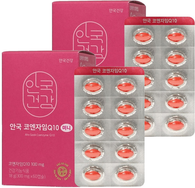 안국건강 코엔자임Q10 미니, 60정, 2개