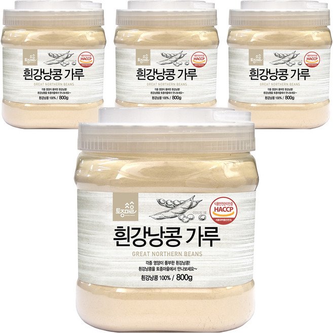 토종마을 흰강낭콩 가루, 4개, 800g