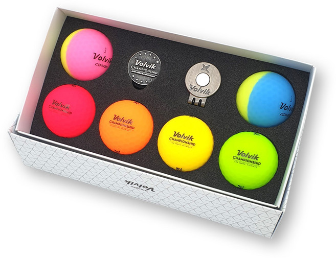 볼빅 챔피언십 콤비 기념세트, 혼합색상, 6개입, 1세트