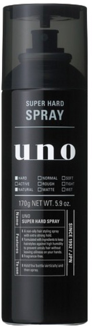 우노 수퍼 하드 헤어 스프레이 에프, 170g, 1개