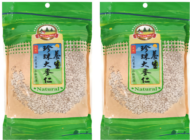 WON LAI WON 旺來旺 養生珍珠大麥仁 天然, 600g, 2包