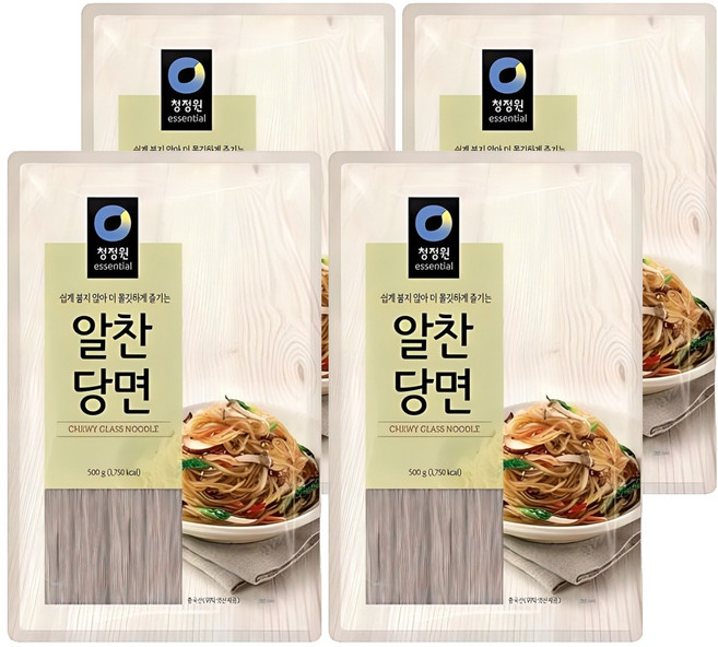 청정원 알찬 당면, 500g, 4개