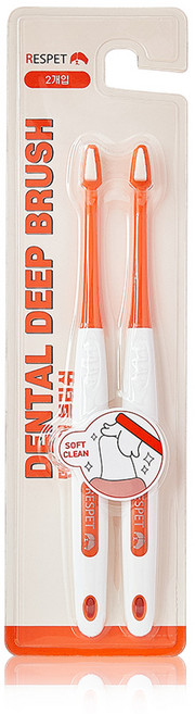 리스펫 덴탈 딥 브러쉬 초미세모, 혼합색상, 2개