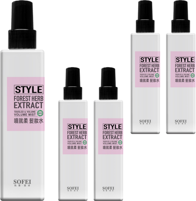 SOFEI 舒妃 噴就柔髮妝水, 5個, 180ml