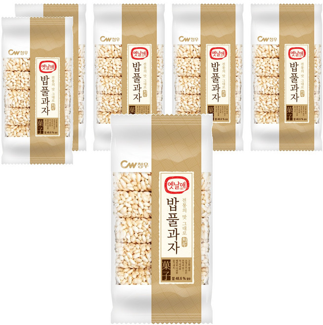 청우식품 밥풀과자, 130g, 6개