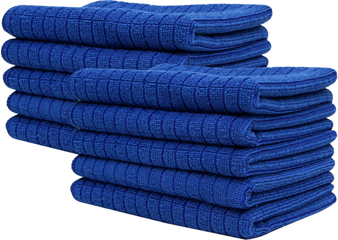 크린아이 다목적 바둑 극세사 행주 블루, 10개