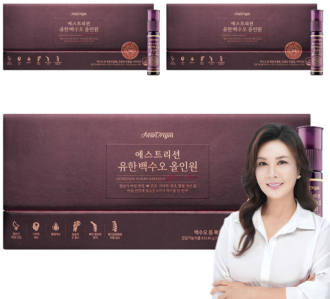 유한건강생활 에스트리션 유한백수오 올인원 30일분, 3개