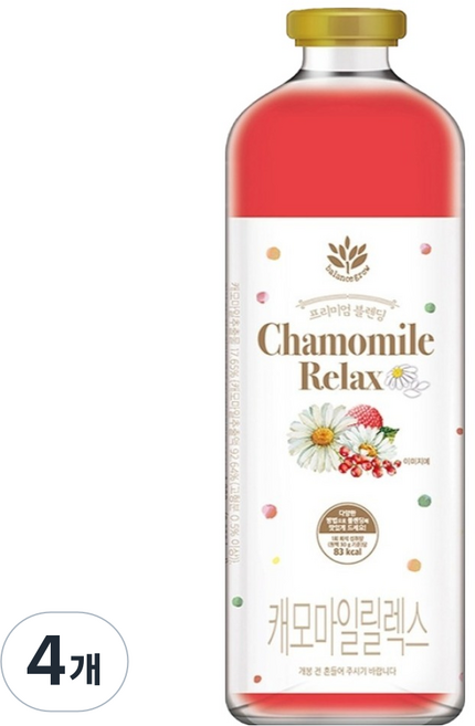 발란스그로우 캐모마일 릴렉스 음료, 1.2kg, 4개