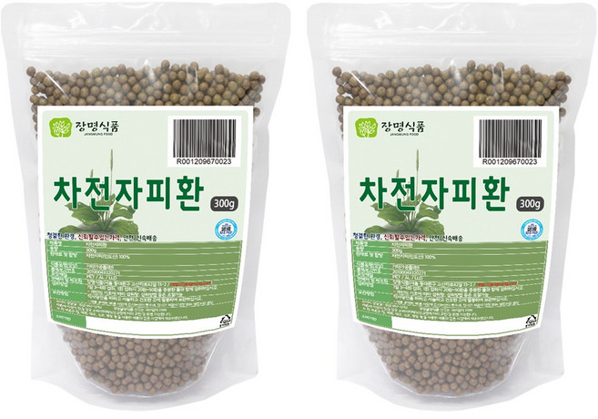 장명식품 차전자피환, 300g, 2개