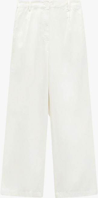 미쏘 여성용 10부 코튼 와이드 팬츠