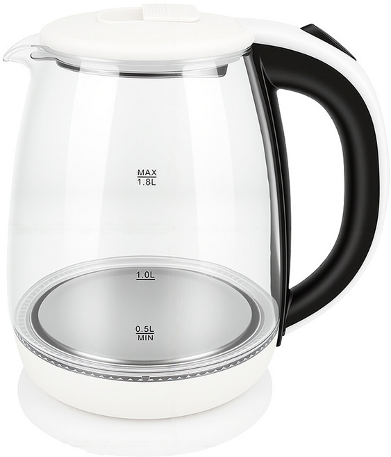 홈플래닛 무선 유리 전기포트 1.8 L, MU-K222-18