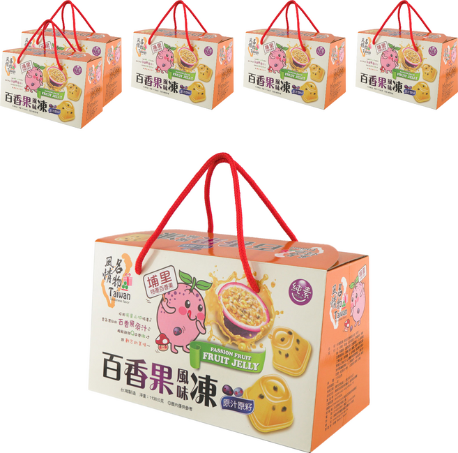 Taiwan 風情名物 埔里百香果風味凍, 1kg, 6盒