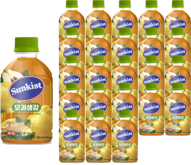 썬키스트 모과생강, 280ml, 24개