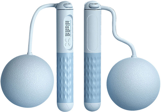 致佳 兩用負重跳繩 大球款 FE021, 藍色, 1個