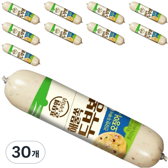 풀무원 해물쏙 두부봉 10p, 180g, 30개