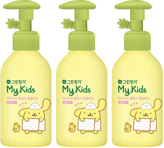 그린핑거 마이키즈 얼굴로션, 160ml, 3개