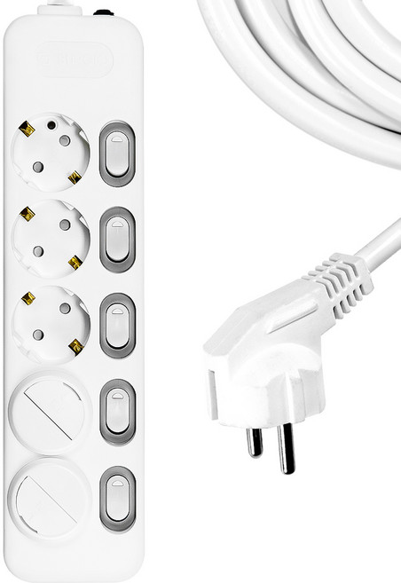 써지오 개별 멀티탭 5구 DH-1658-MT + 안전커버 2p 랜덤 발송, 1.5m, 1세트