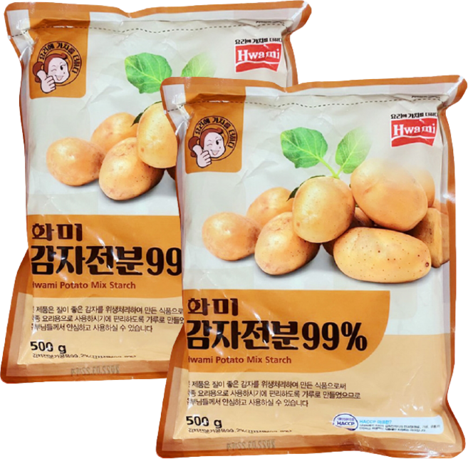 화미_감자전분(99%), 500g, 2개